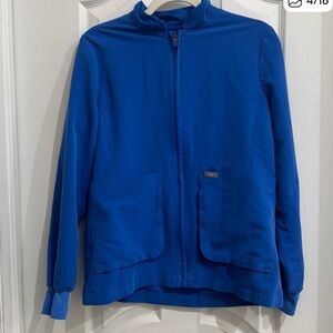 Figs royal blue Sebina Scrub Jacket only Women’s size small